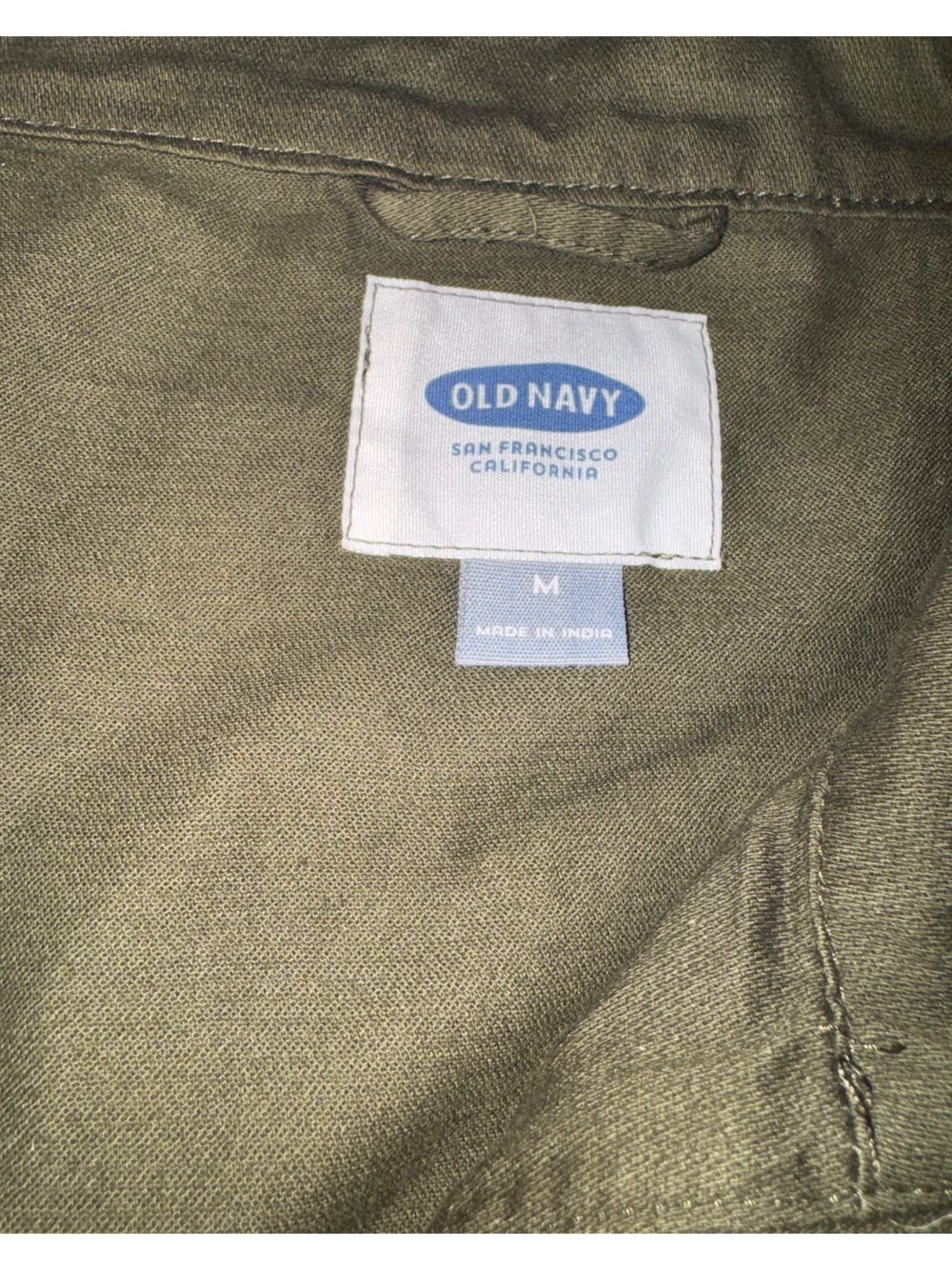 Old Navy Olive Utility Zip Jacket - Picture 3 of 4